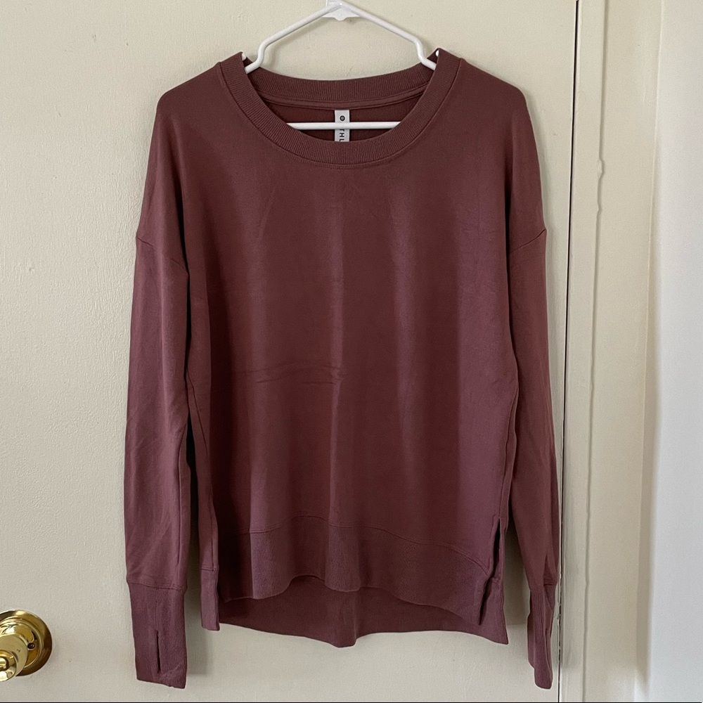 Athleta Coaster Luxe Sweatshirt in Hearth Rose